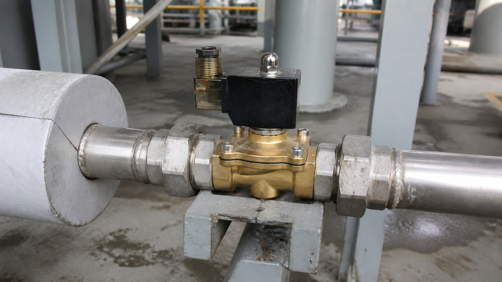 General industrial environment for solenoid valve flow assessment