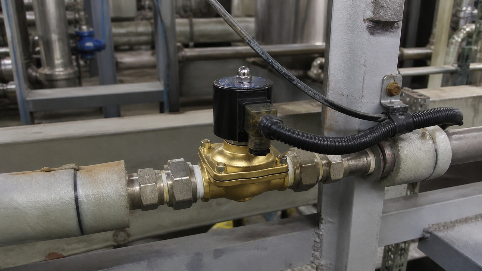 General industrial process environment for solenoid valve control