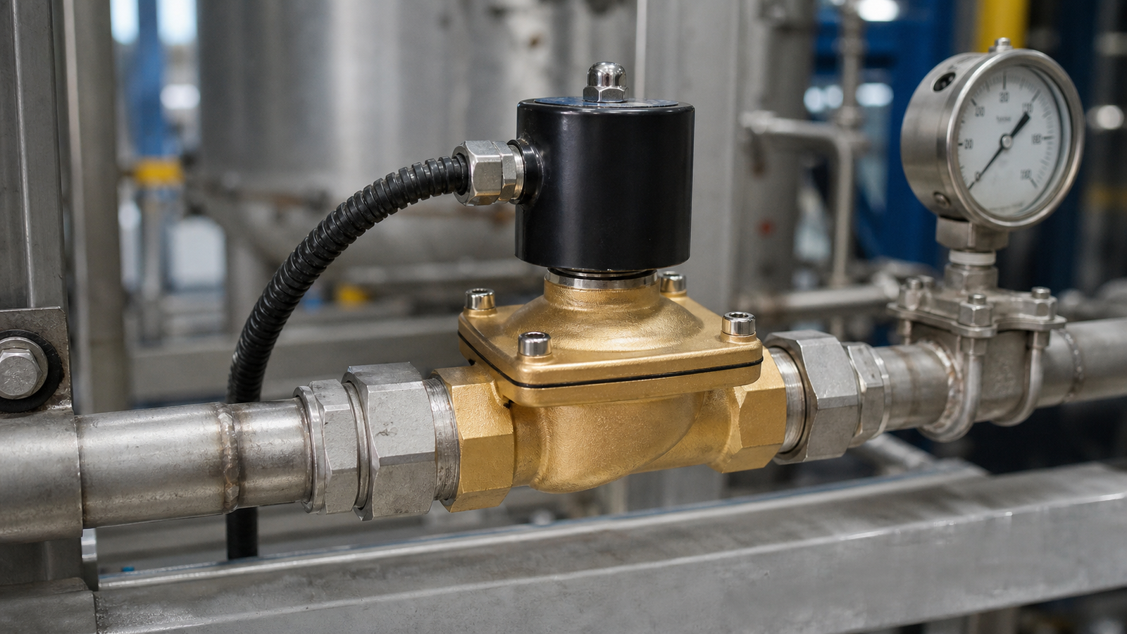 Industrial process environment for solenoid valve reliability and maintenance