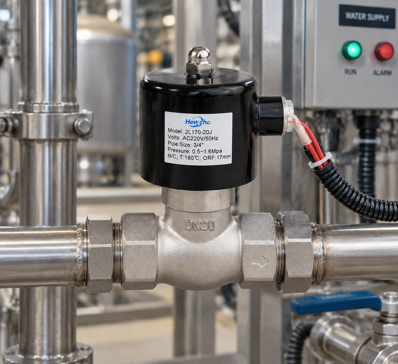 Industrial process valve arrangement with safe isolation access