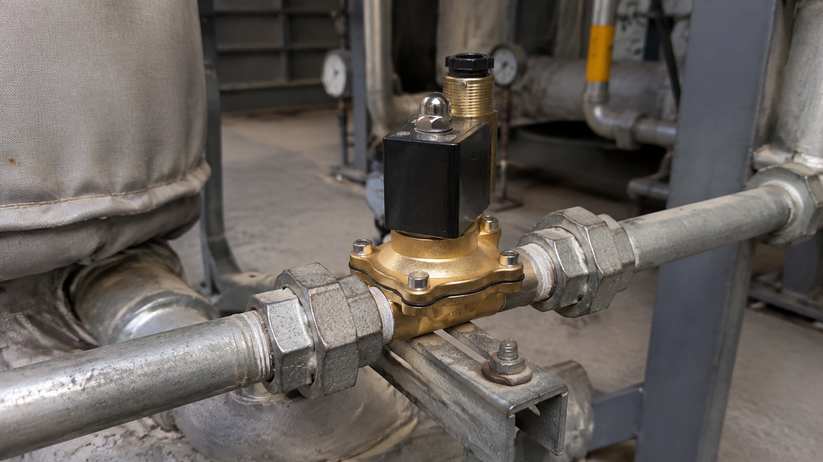 General industrial environment for solenoid valve maintenance